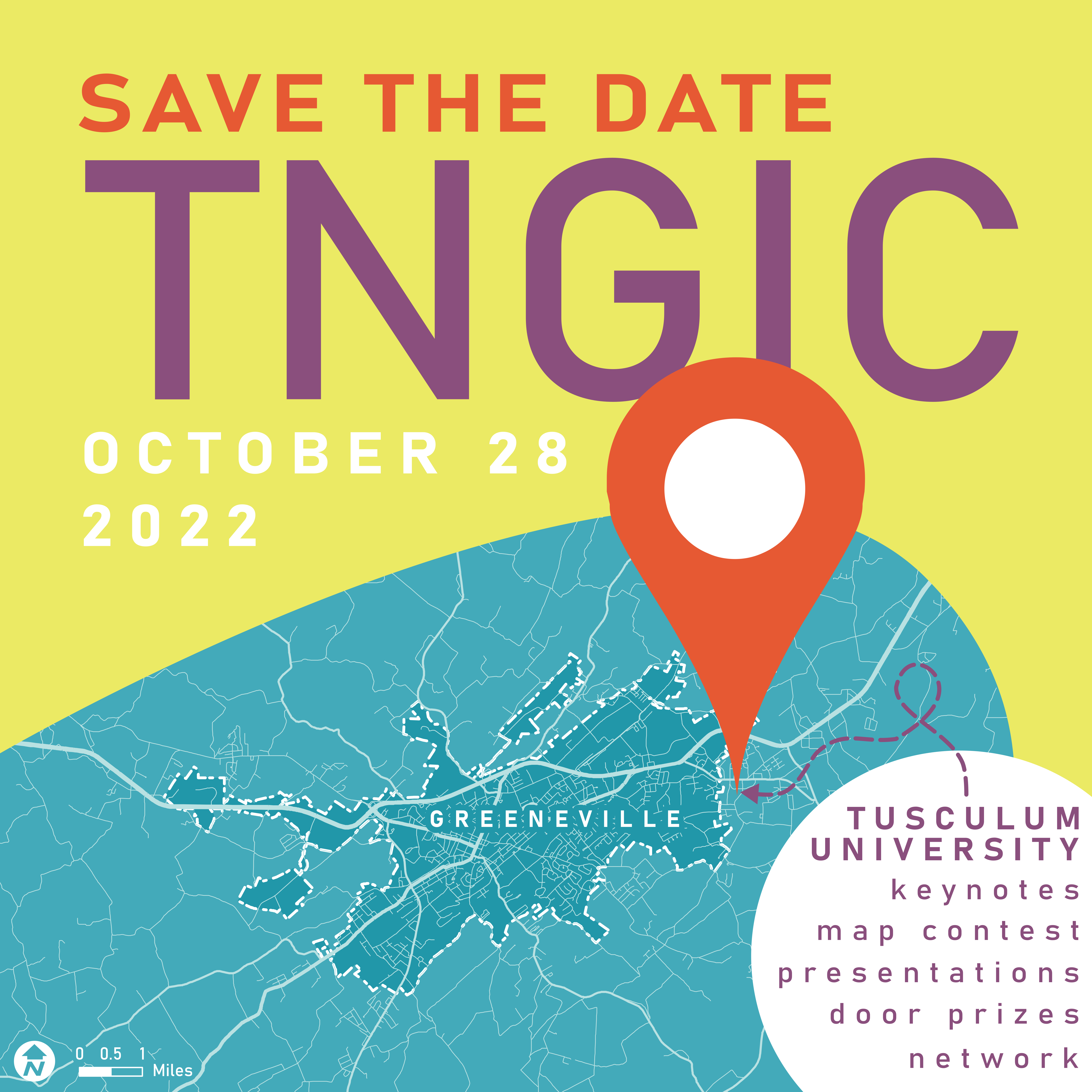 Save the date graphic for the fall 2022 TNGIC east fall forum
